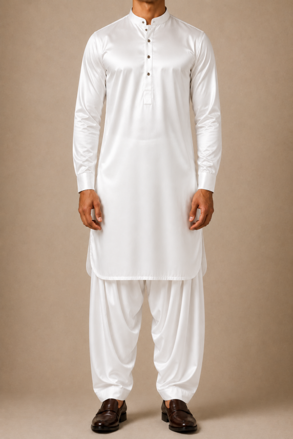 Pearl White Wash & Wear Unstitched
