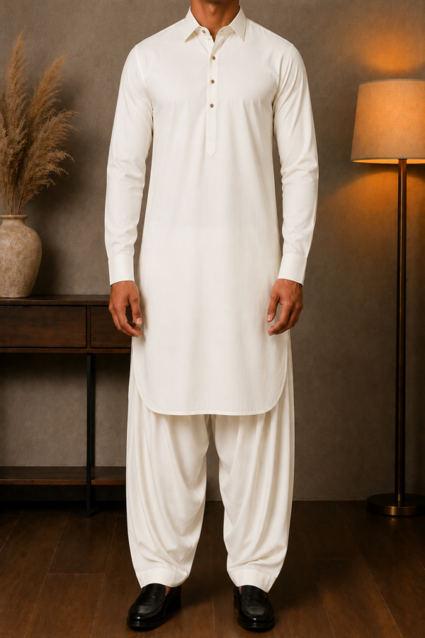 Off White Giza Cotton Unstitched