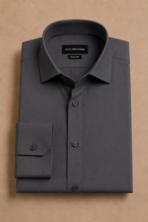 Charcoal Grey Cotton Shirt
