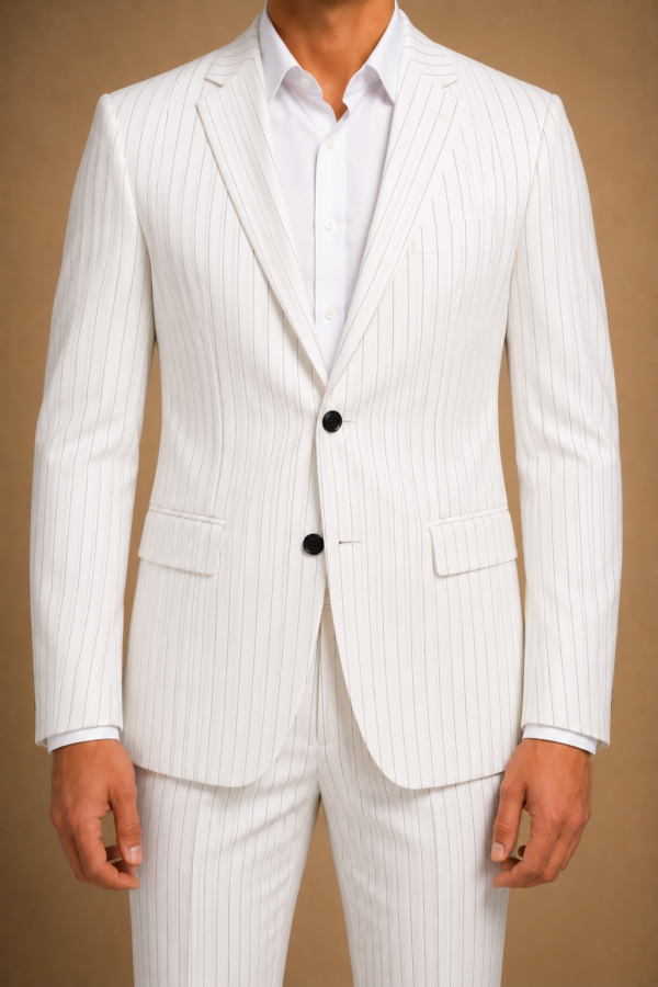 White Formal Blazer for Men